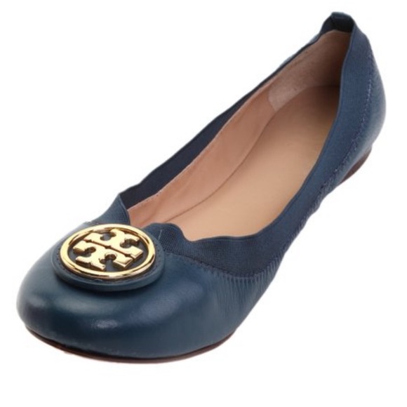Tory Burch Shoes - Tory Burch Caroline II Ballet Flat Newport Navy Sz 8.5